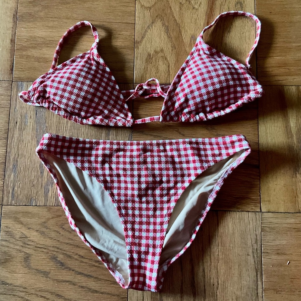 Old Navy Gingham Swimsuit/bikini Sz. M